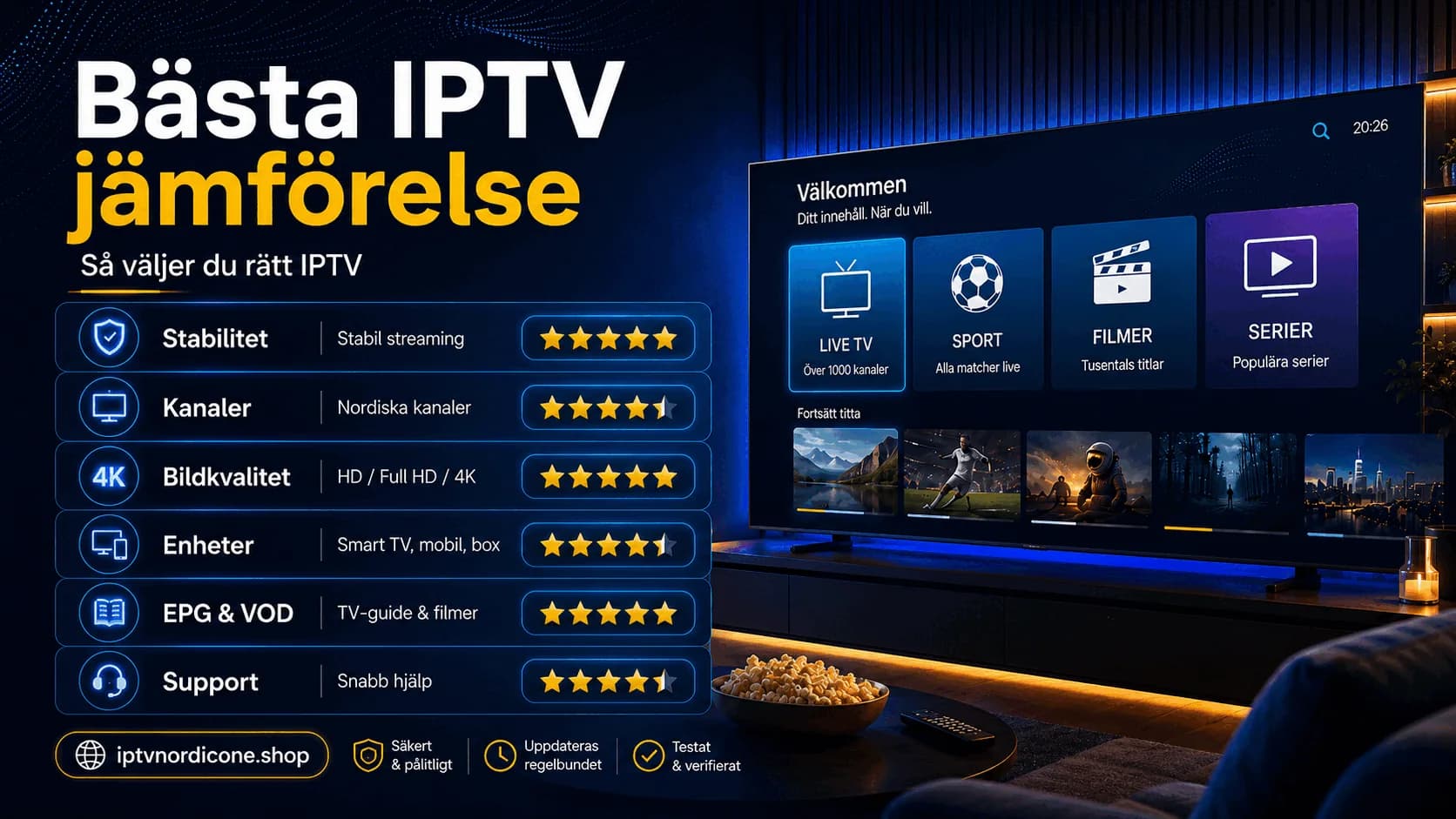 Vertailu tärkeimmistä kriteereistä parhaan IPTV-palvelun valintaan Suomessa vuonna 2026